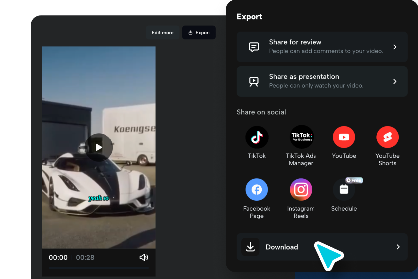 Videoclips exporteren 
